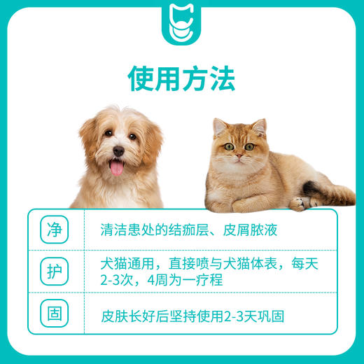 保灵呋贝舒保特盐酸特比萘芬喷剂猫癣狗癣外用药真菌灭皮炎皮肤病 商品图2