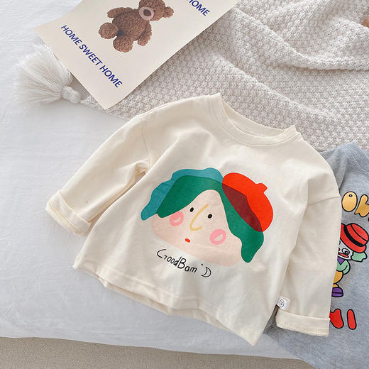 女童上衣长袖纯棉宝宝秋装新款t恤小童薄款儿童童装打底衫春装 商品图5