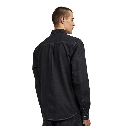 卡哈特 新款 刺绣小标 尖领扣领牛仔长袖衬衫 Z-10967 商品图5