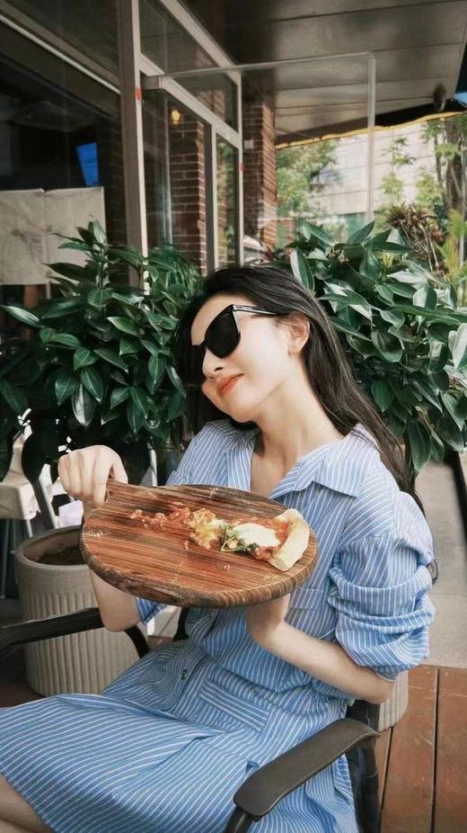 MA~J今年热门的法式条纹衬衫连衣裙 商品图3