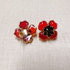 北京仓｜Gripoix Paris-Poppy Flower-小号 虞美人 耳环［法国设计师］ 商品缩略图2