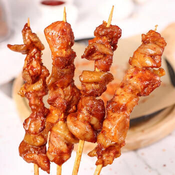 华都食品 椒香鸡腿肉串 2斤 冷冻 出口级 空气炸锅烧烤野餐户外食材 商品图2