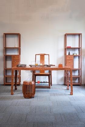 红桥红  家具严选  缅甸花梨（大果紫檀）【书房混搭八件套】