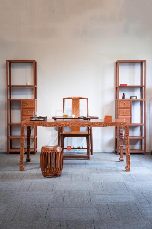 红桥红  家具严选  缅甸花梨（大果紫檀）【书房混搭八件套】 商品图0