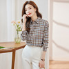 新款长袖衬衫百搭小众衬衣时尚春秋宽松韩版格纹春季女士 商品缩略图2