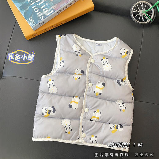 秋冬款婴幼童羽绒棉小马甲背心男女宝宝坎肩背心内穿马甲外穿 商品图8