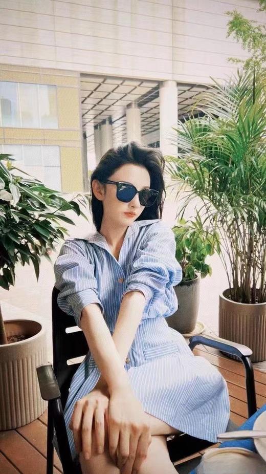 MA~J今年热门的法式条纹衬衫连衣裙 商品图2