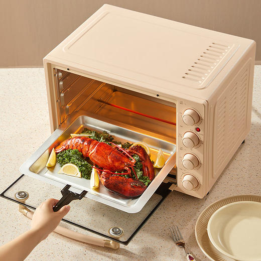 【小程序】小熊电烤箱 DKX-B40L9 暖杏色 机械式控制 商品图13