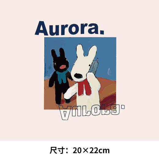 裁缝学苑卡通兔子热转印烫画贴图纸卫衣转印衣服贴纸定做 商品图1