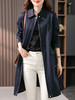 YX【定制25天】气质风衣外套女2023秋季新款韩版宽松百搭显瘦休闲中长款上衣 商品缩略图4