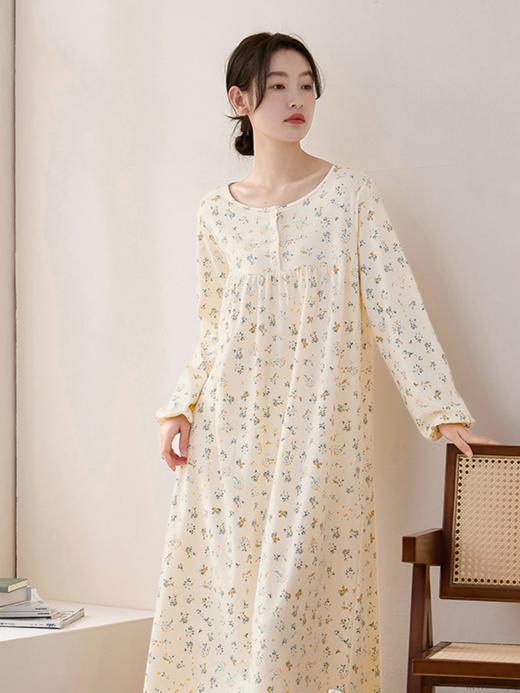康妮雅睡衣女女式长袖睡裙 商品图4