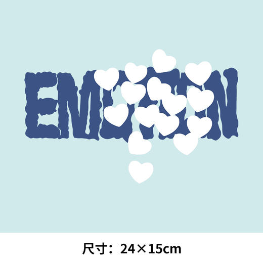 英文字母V热转印烫画贴M卫衣高级潮牌衣服定做烫图白墨2023新款 商品图1