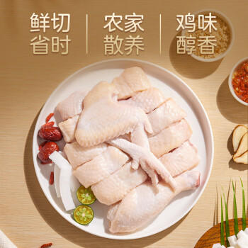 温氏供港原切御品土鸡块500g 120天椰子鸡 冷冻 鸡块 散养土鸡 商品图3