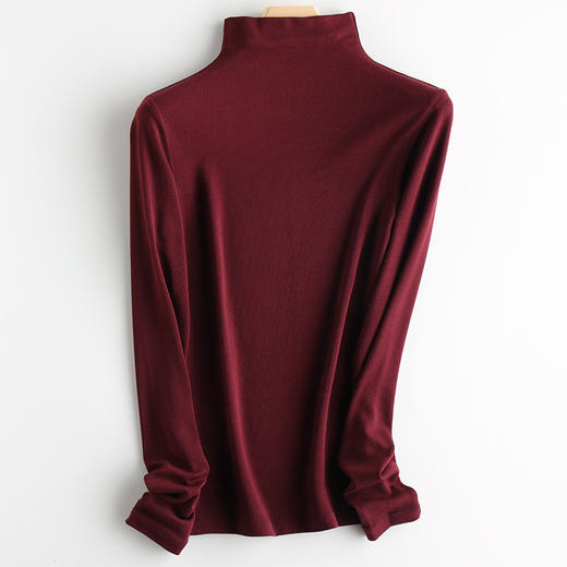 【反季清仓！89元三件】甄选12色美雅碧蛋白精华羊毛发热长袖T恤，质感柔软舒适，免烫方便，修身显瘦，适合现代女性穿搭，成为秋季的时尚打底衫选择。sh 商品图7