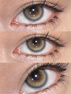 蓝环撞色眼珠几 元气鬼马少女！