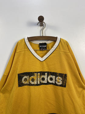 90年代 Vintage adidas 阿迪达斯 美国制 冰球球衣 _SSJ(L-XL)