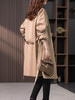 YX【定制25天】复古通勤衬衫翻领风衣女2023秋季新款韩版中长款收腰大衣外套 商品缩略图3