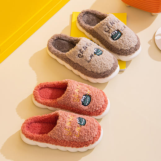 【秋冬常备❗️新款棉拖鞋】 冬季拖鞋家用可爱保暖男女棉拖加厚底毛拖男士父亲节礼物新年礼盒年货礼盒 商品图1