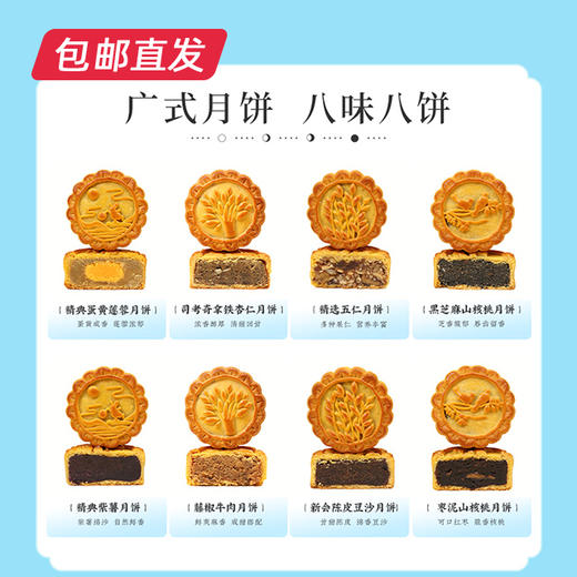 凤约星辰•岁月如歌月饼礼盒80g*8【包邮直发】（ZB） 商品图2