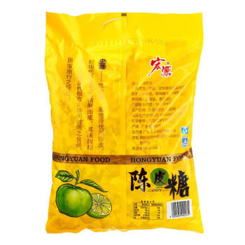 宏源 陈皮糖 500g 袋装 糖果零食 婚庆糖果 前台招待 怀旧糖 喜糖 商品图1