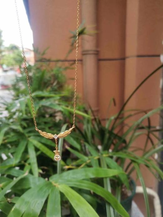 新款《橄榄之星》纯银特色锁骨链  满天星辰不及你眼里有我 商品图2