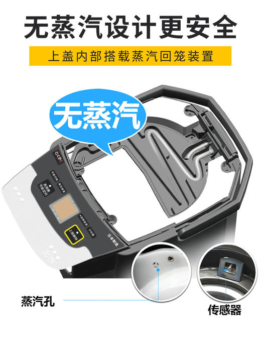 TIGER/虎牌 PIE-A40C无蒸汽VE真空保温电热水瓶家用恒温电烧水壶4L 商品图2