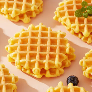 比比赞（BIBIZAN）蜂巢华夫饼1kg/箱营养早餐手撕面包蛋糕点心小吃饼干休闲零食品 商品图5