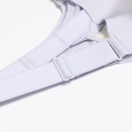 都市丽人完美包容C杯适穿蕾丝内衣超薄款3/4杯常规文胸无钢圈四排扣新年本命年红品YB32S3 商品图7