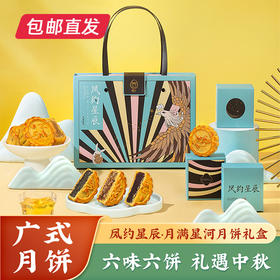 凤约星辰•月满星河月饼礼盒60g*6【包邮直发】（ZB）