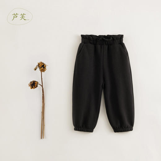 【马克珍妮 芦芙】秋装新款 女童超舒棉花边腰束脚运动裤231906 商品图2