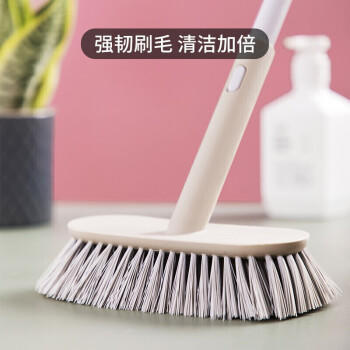 茶花 洗地刷子长柄厕所刷子浴室刷地板刷清洁浴缸瓷砖地缝刷* 商品图4