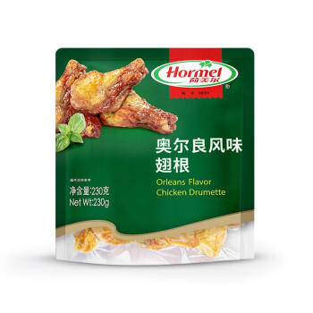 荷美尔（Hormel）奥尔良风味尊享翅根230g 烤翅中半成品 微波空气炸锅食品 商品图3