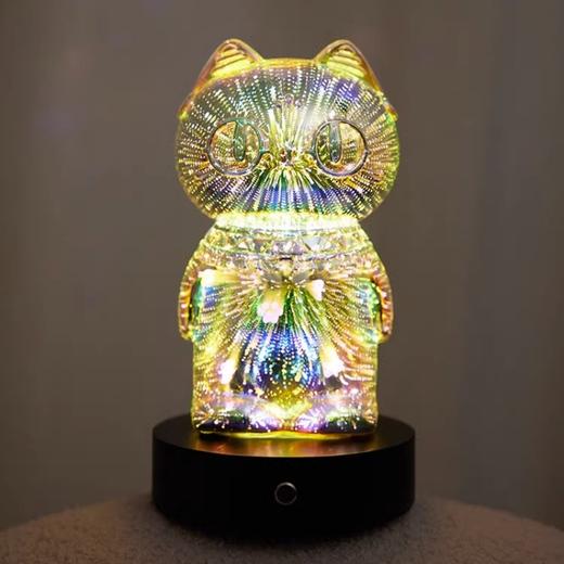 大英博物馆盖亚·安德森猫和她的朋友们系列 巴斯特萌猫烟花氛围灯小夜灯摆件 商品图1