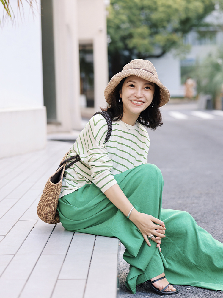 【经典款】PETIT SCHAN小闪 #026 Natural wave++ 浪花儿  进口高端亚麻编织渔夫帽女可折叠便携户外海边防晒遮太阳防紫外线草编帽子