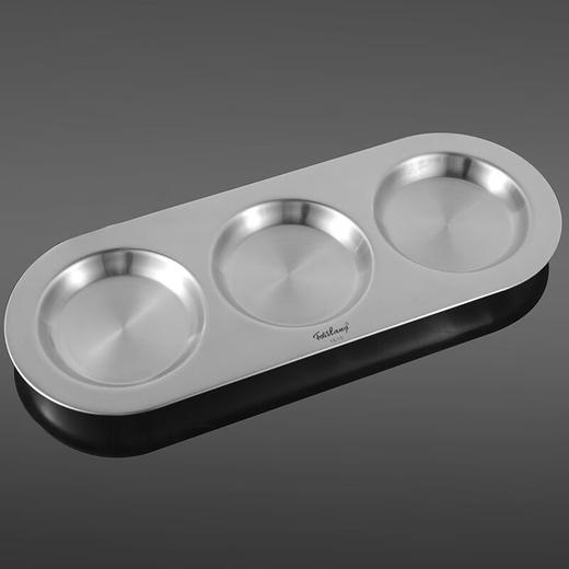 【304不锈钢调料罐】菲仕朗304不锈钢调料罐厨房调料瓶3个装套装佐料瓶大容量味精盐带勺 调味罐 FSL-TWG001 商品图1