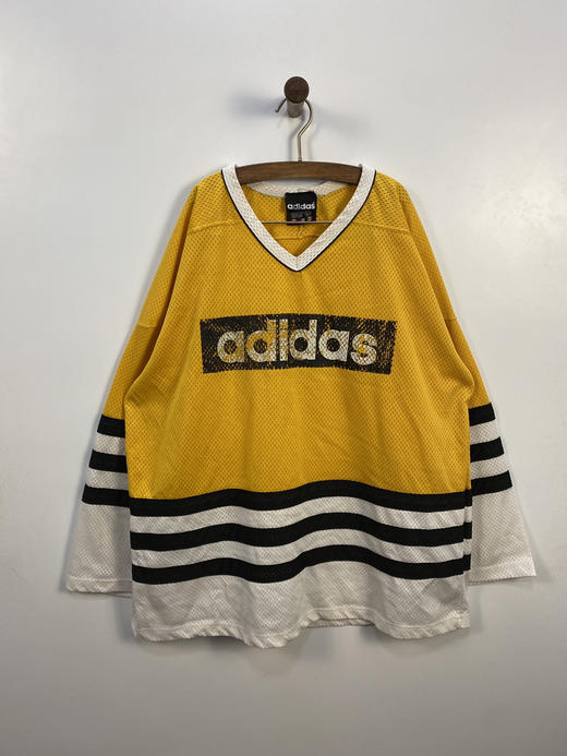 90年代 Vintage adidas 阿迪达斯 美国制 冰球球衣 _SSJ(L-XL) 商品图1