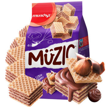 马奇新新马来西亚进口巧克力榛子夹心威化饼干休闲零食年货办公室小吃 90g /食品饮料 /休闲食品 /饼干/膨化 商品图3