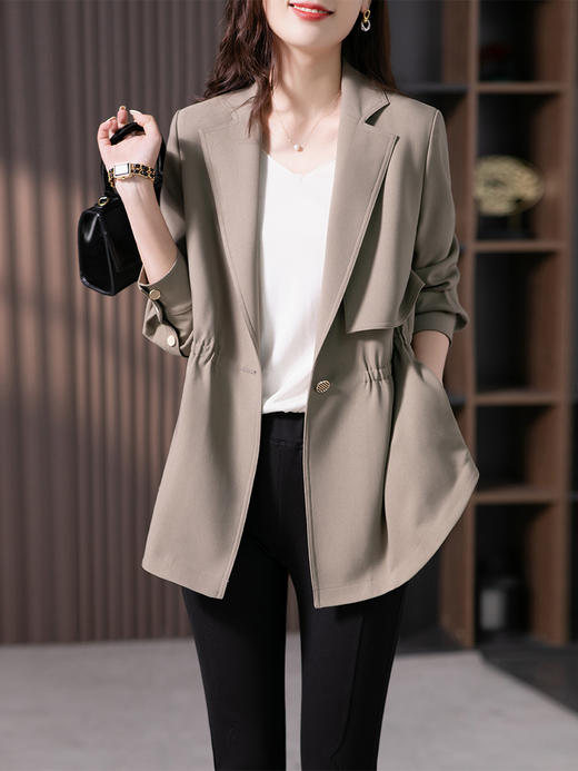 【定制15天】高级感轻奢风衣外套女2023秋季新款韩版收腰显瘦休闲百搭上衣 商品图2