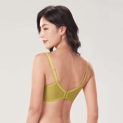 都市丽人聚拢升杯B杯适穿舒适更聚拢蕾丝内衣薄款3/4杯常规文胸软钢圈三排扣YB32A5 商品图3