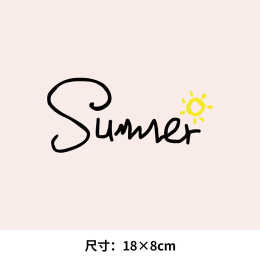 卡通动漫夏天字母衣服热转印烫画贴图案DIY辅料卫衣T恤新款图案 商品图2