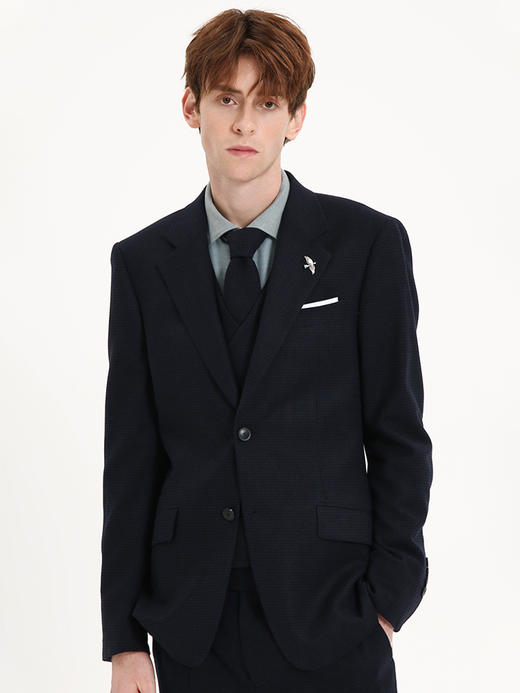 callisto藏青全绵羊毛西服 FSBWJ072C NA 商品图1