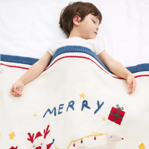 【宝宝安睡】嫚熙婴儿毛毯秋冬被子羽毛纱盖毯春秋小盖被儿童宝宝毯子 商品图5