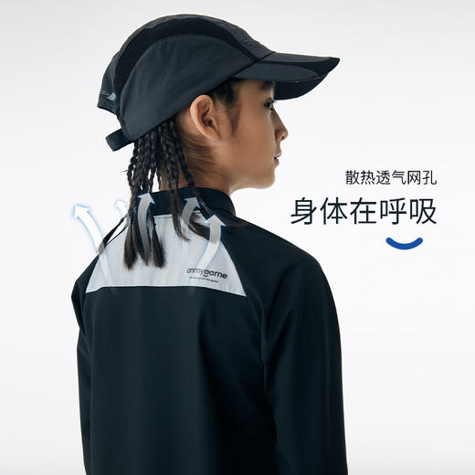 onmygame 男童轻量POLO衫儿童运动户外训练轻薄透气长袖T恤 商品图3