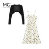 mc2波点碎花连衣裙套装女秋季新款茶歇法式收腰吊带裙气质显瘦 商品缩略图3