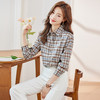 新款长袖衬衫百搭小众衬衣时尚春秋宽松韩版格纹春季女士 商品缩略图1