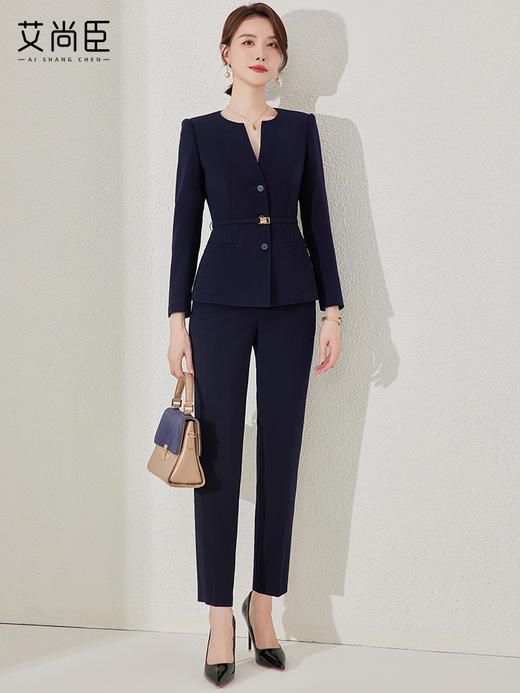 气质西装套装女春秋酒店经理工作服高端气质公务员面试正装小西服 商品图3