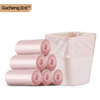 固成平口垃圾袋玫瑰金30*35cm150只单面1丝 桌面小号垃圾袋小垃圾袋 商品图2