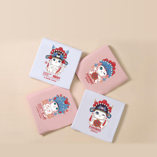 亲子卡通图案恐龙宝宝中国风戏曲国潮猫热转印烫画贴衣服定做 商品图4