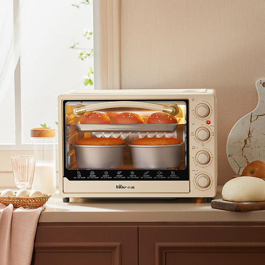 【小程序】小熊电烤箱 DKX-B40L9 暖杏色 机械式控制 商品图2