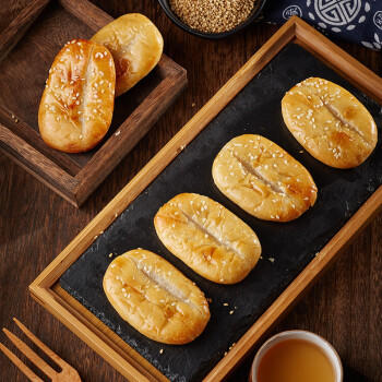 比比赞（BIBIZAN）抹茶雪媚娘绿豆饼1002g经典传统风味面包蛋糕点心饼干休闲零食品 商品图6